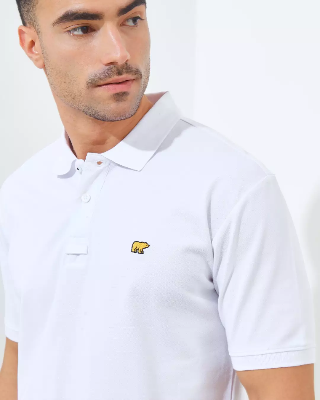 Jack Nicklaus Luther Polo Shirt Pria Regular Fit Putih Colour White