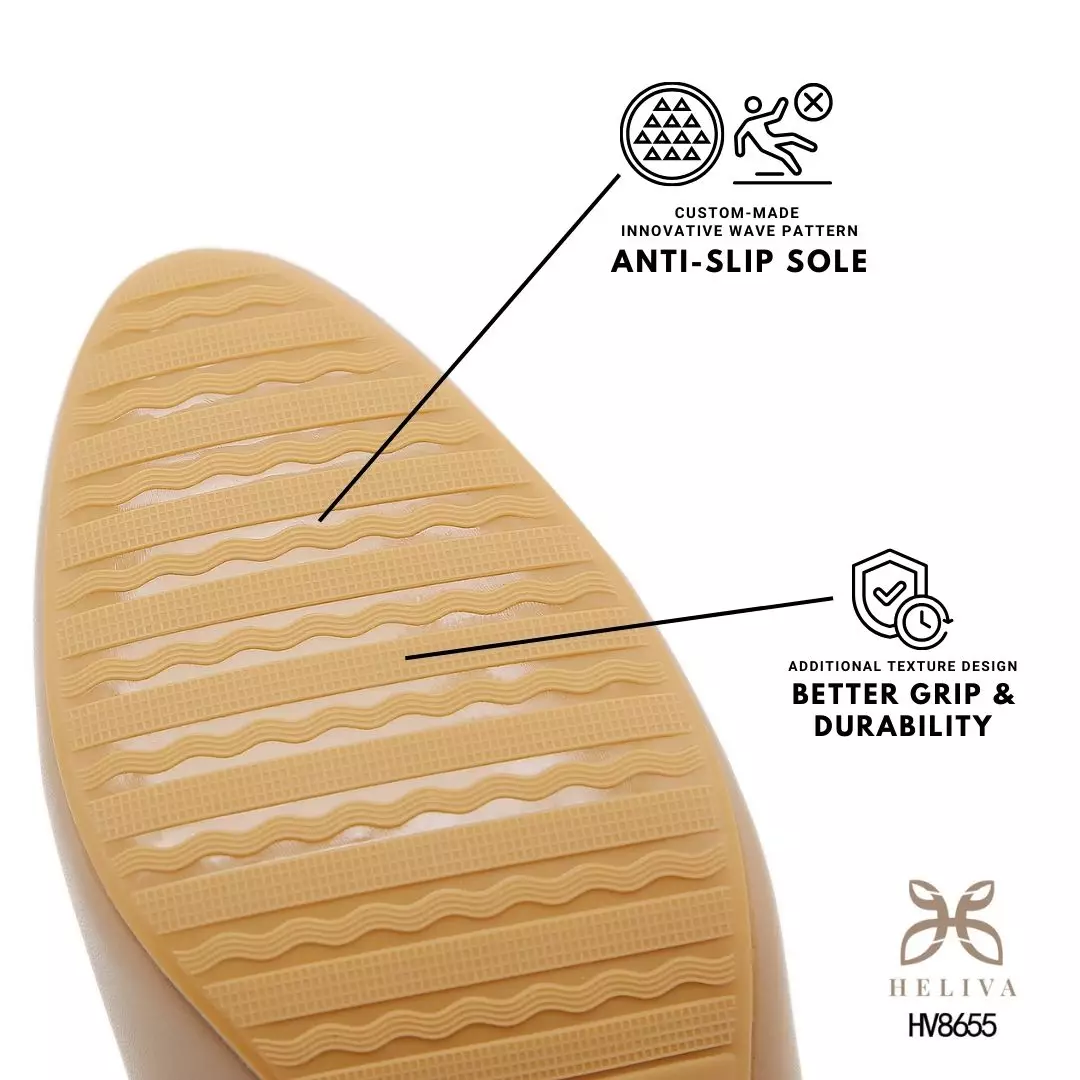  HELIVA ANVERA Mary Jane Heels Double Strap Sol 4.5cm HV8655  