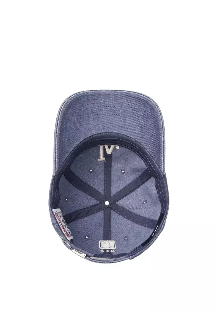 Jual MLB Korea H Fit Pigment Unstructured Ball Cap - LA Navy