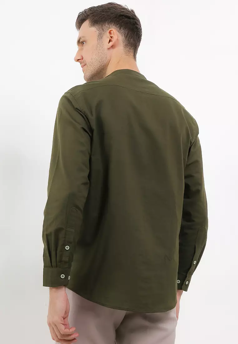 Ossu Green Army Longsleeve Ciangi Shanghai Shirt