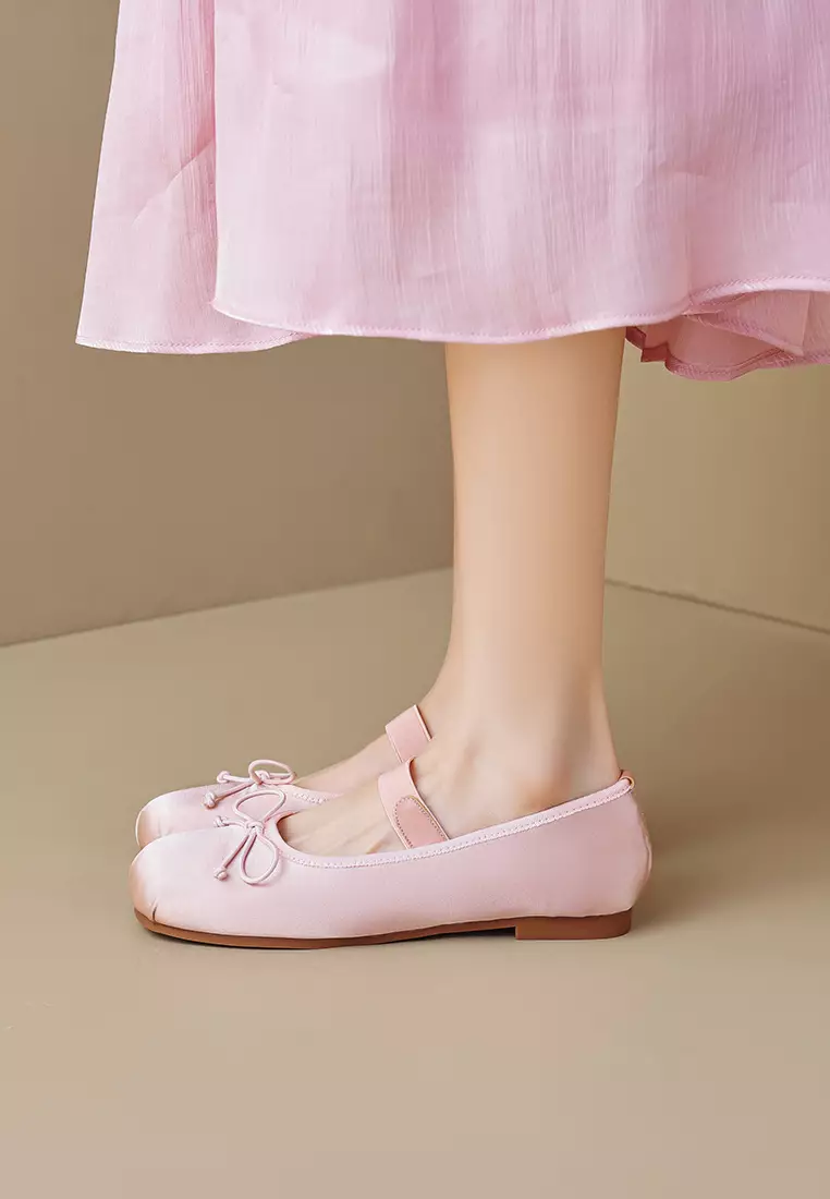 Elastic Strap Bowknot Mary Jane Shoes WW222-1