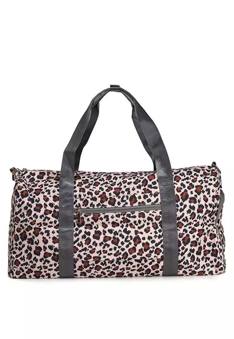 Quilted Travel Duffle Gym Bag with Pouch