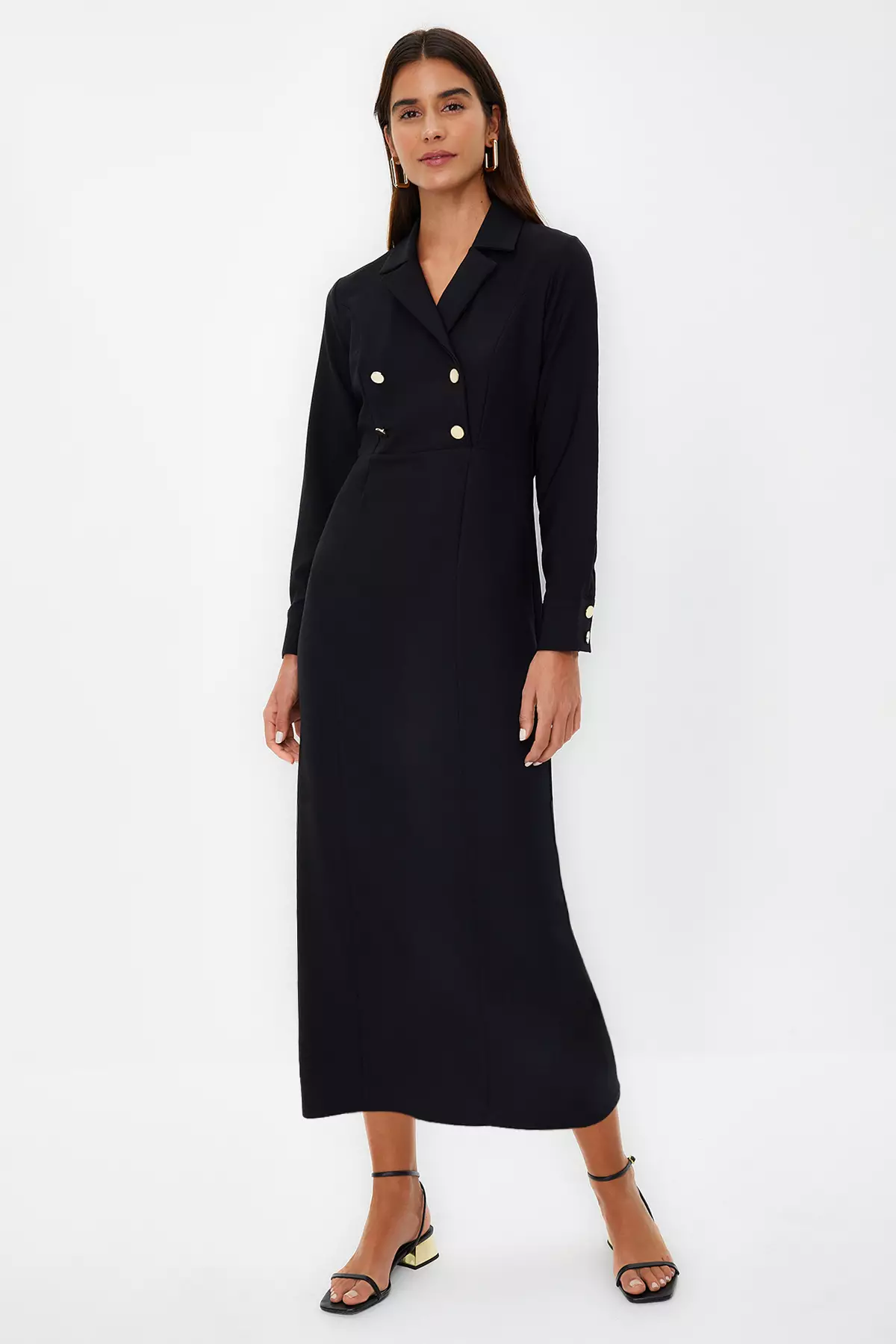 Blazer Style Maxi Dress