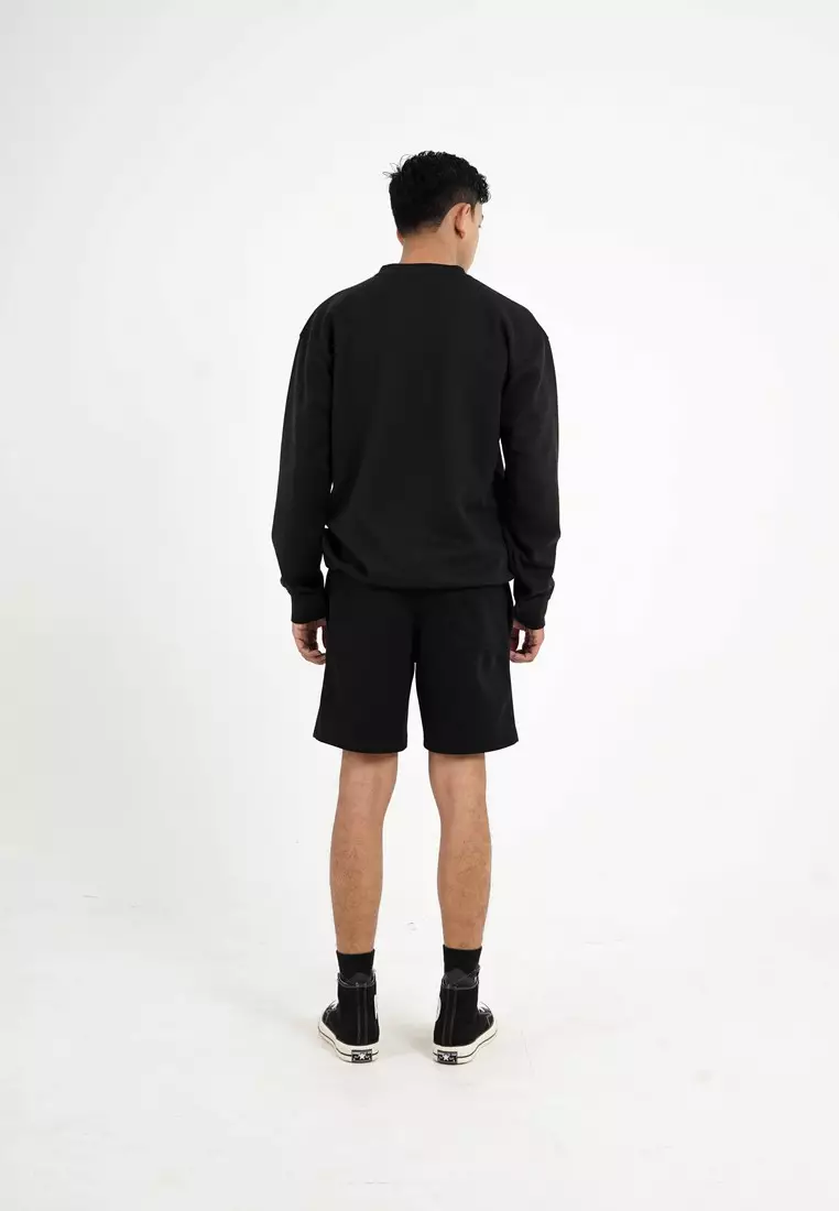 3Second Men's Jacket Sweater Crewneck Oversized Fit Sweaty OL-C010924