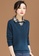 A-IN GIRLS blue Fake Two-Piece Checked Lapel Sweater 601D5AA01FD807GS_3