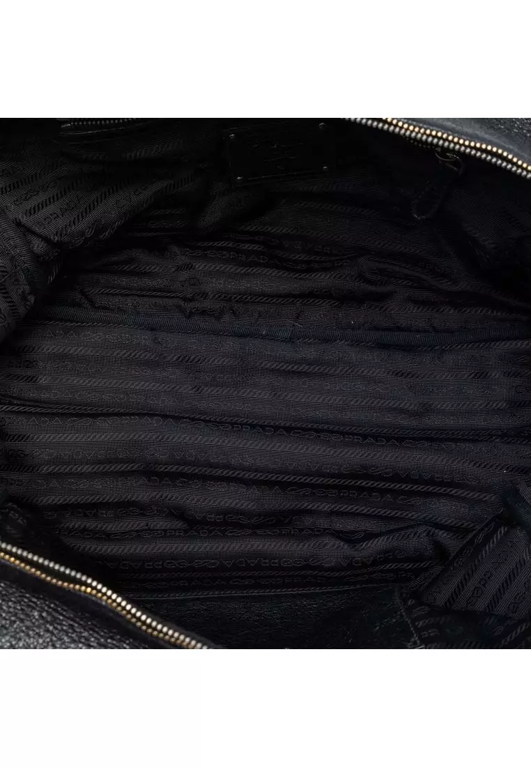 Pre-Loved Prada Cervo Lux Bauletto Handbag