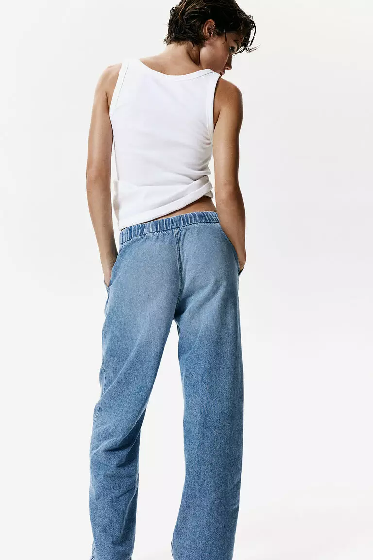 Denim joggers