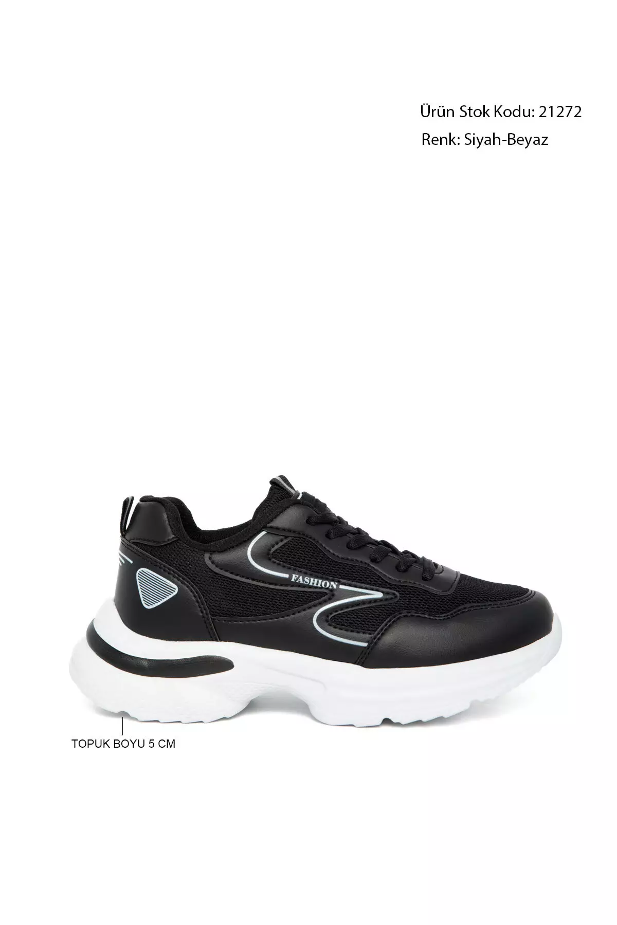 Black-White Women'S Sneaker 21272