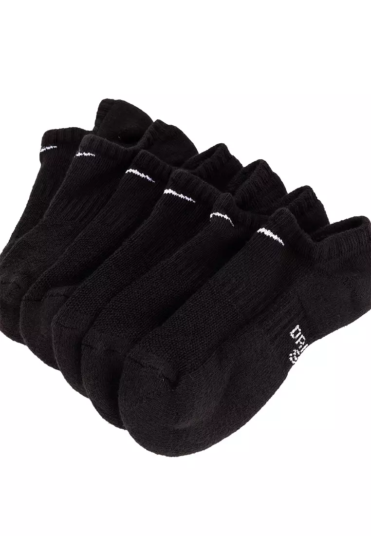 Performance Cushioned No-Show Kids' Training Socks (6 Pair)