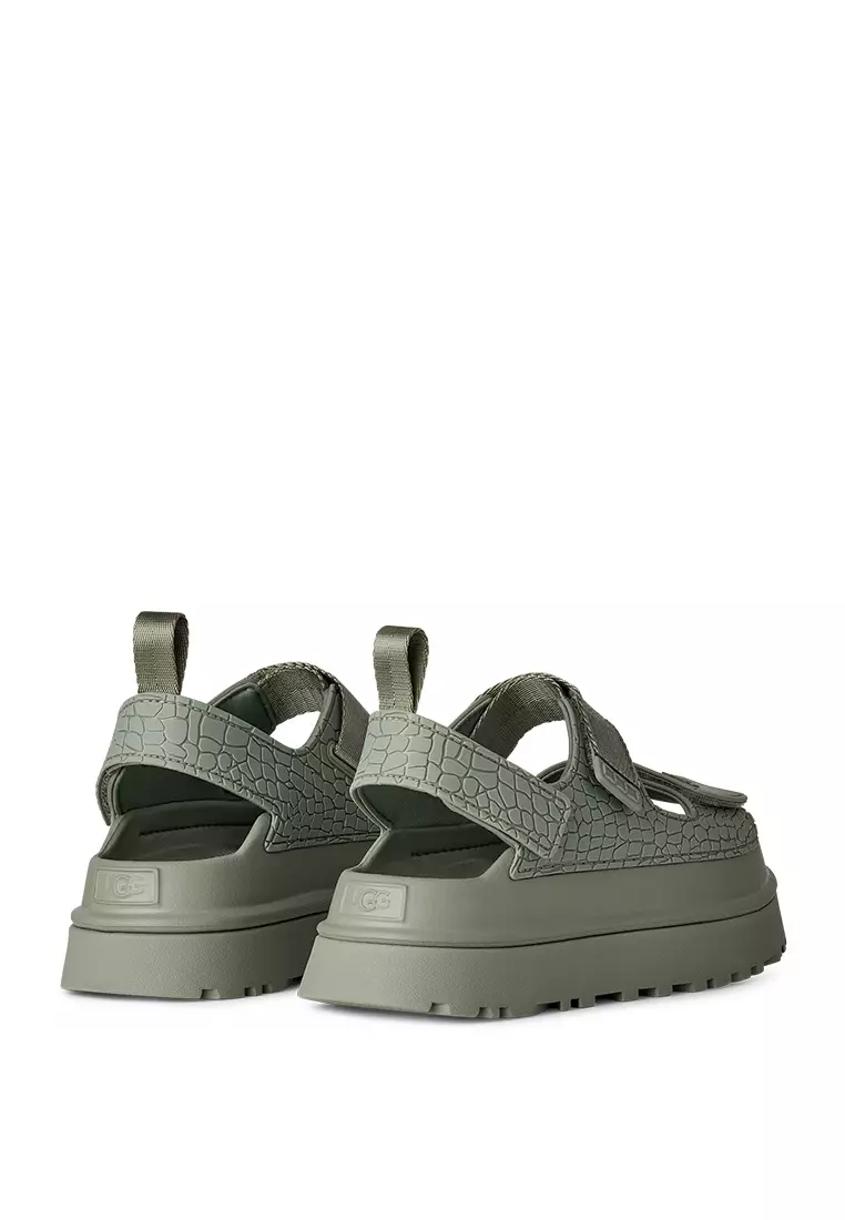 Women's GoldenGlow Embossed Sandal - Artichoke (1175311-ART)