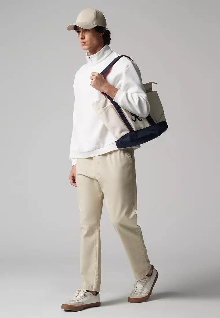 Regular Fit Pull Up Trousers