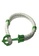 Splice Cufflinks white Grapple Series White PU Leather Green Anchor Bracelet SP744AC50XFPSG_1