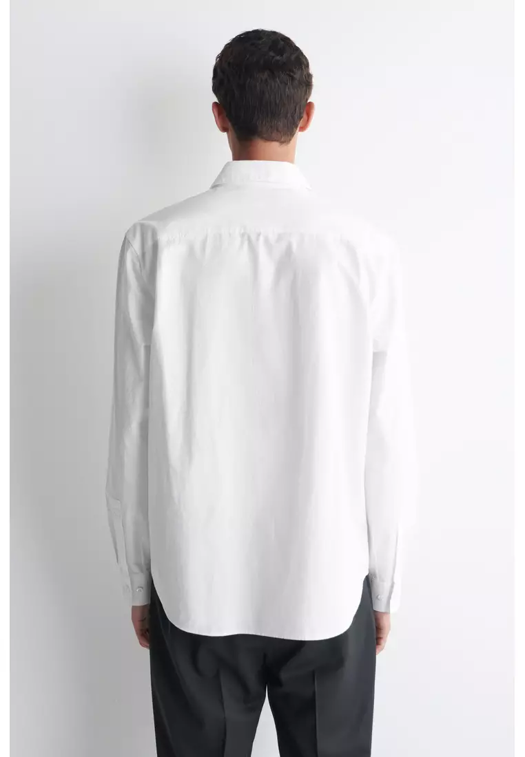 RELAXED PIMA COTTON-POPLIN SHIRT