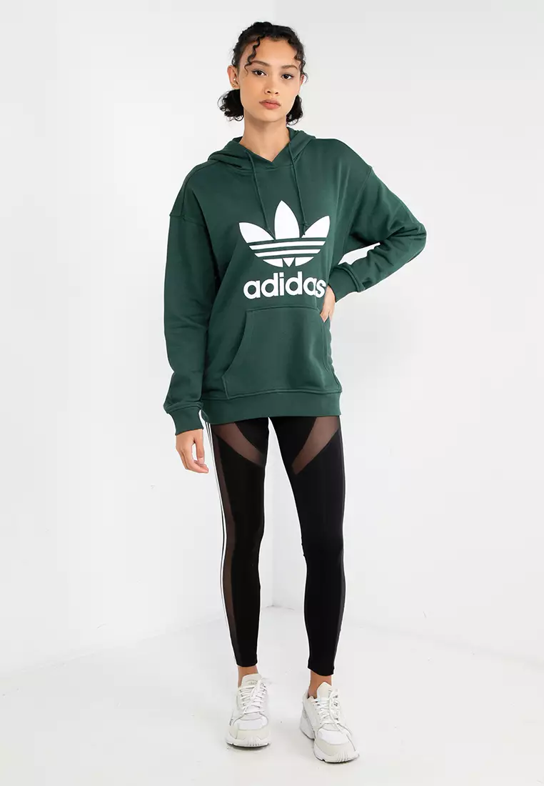 Adidas originals adicolor clearance cotton trefoil hoodie