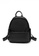 HAPPY FRIDAYS black Stylish Nylon Oxford Patch Faux Leather Backpack JW CL-C5067 E4372ACD4AF2A8GS_1