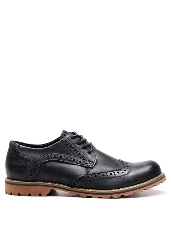Twenty Eight Shoes black Vintage Leather Derby Shoes M888-1 39E4ASHD581025GS_1