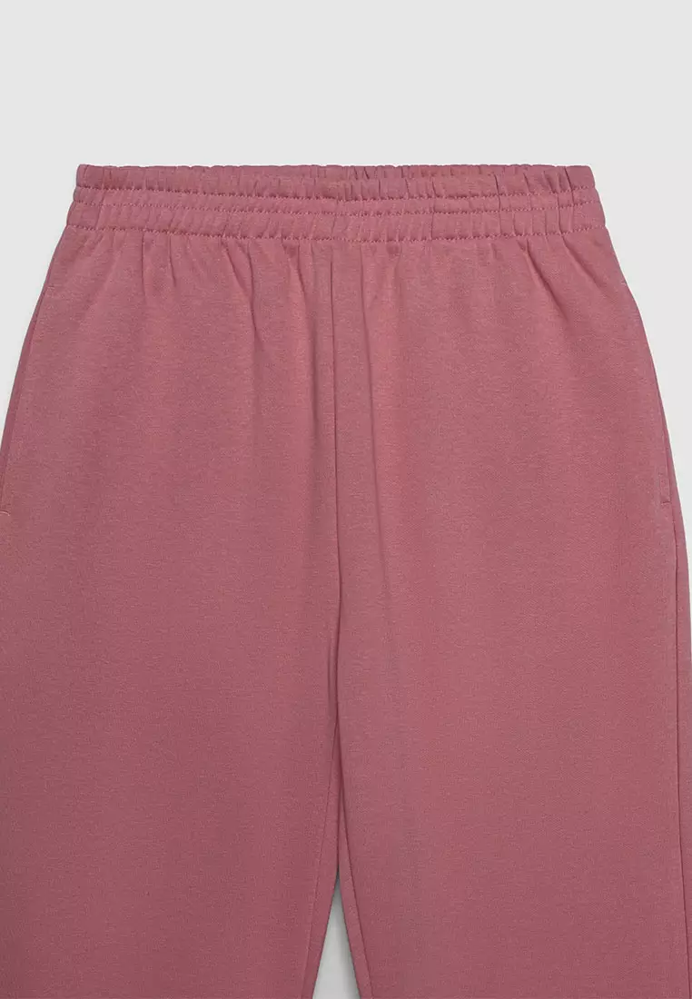 Women's Cuffed Elastic Waist Jogger Pants