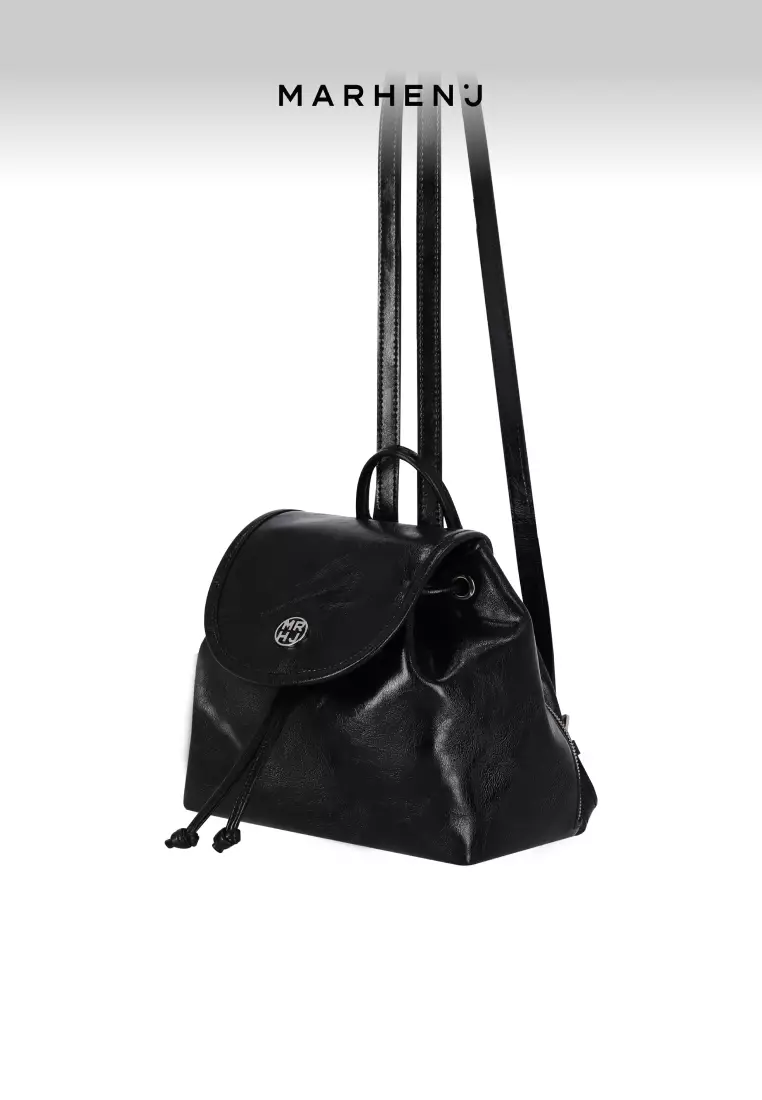 RENEE Vegan Leather Backpack Black