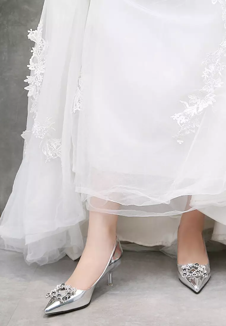 5.5cm Metallic Evening and Bridal Shoes VP8188