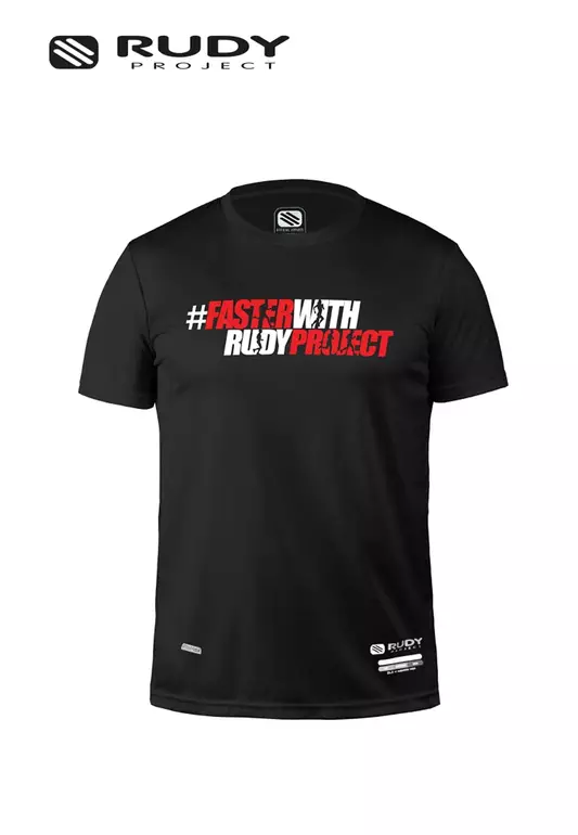 #FasterwithRudyProject Active Tee in Black