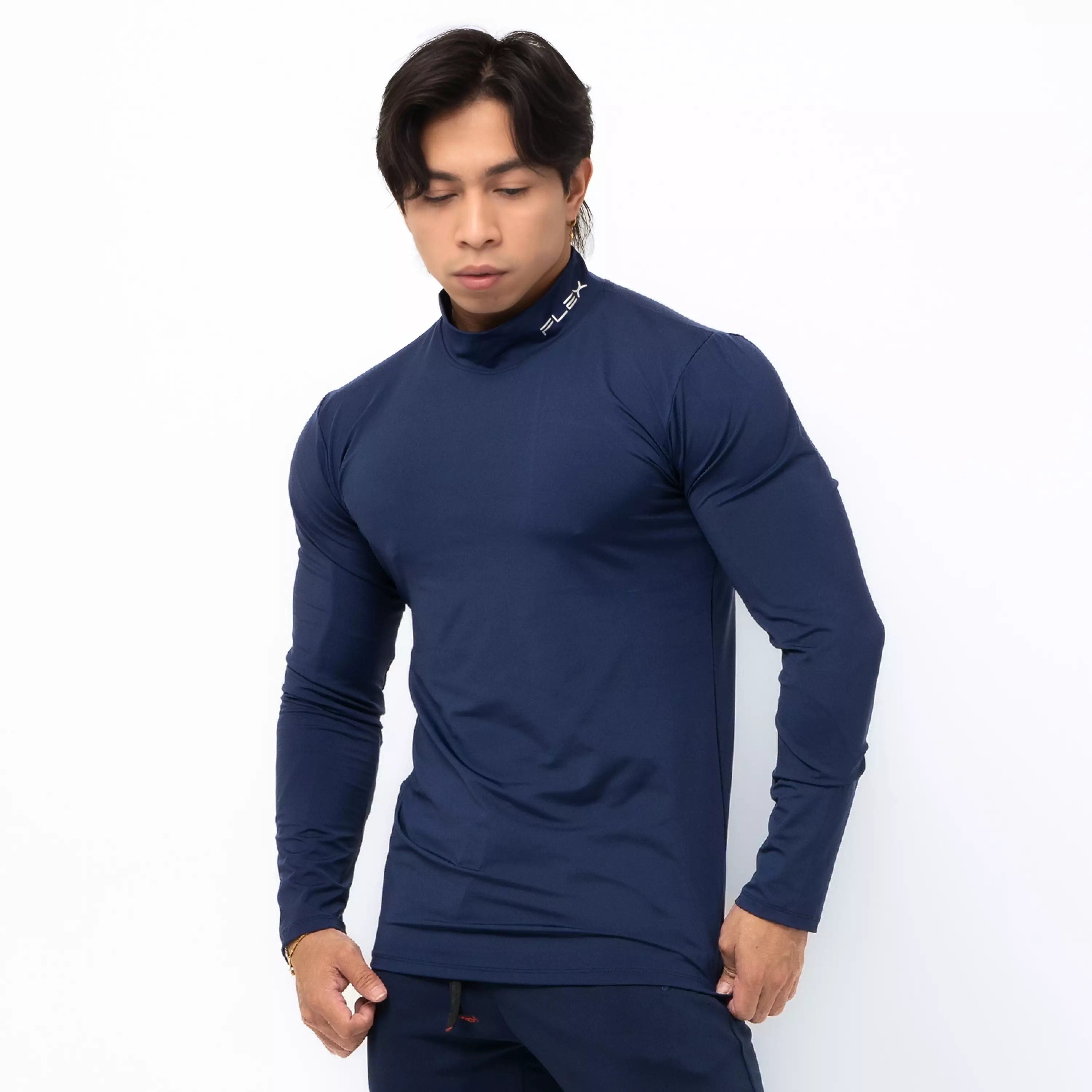 Baselayer Turtleneck Long Sleeves Navy