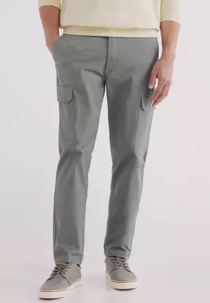 Springfield Herren Skinny Chinos – Mittlere Leibhöhe, Elastischer Bund, Für Freizeit & Business