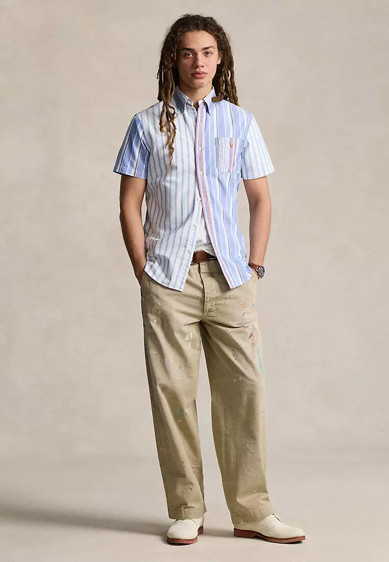 Buy Polo Ralph Lauren Classic Fit Striped Oxford Fun Shirt Online