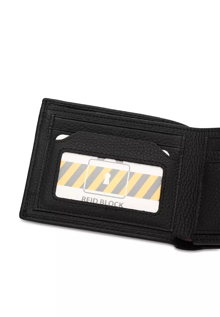 Men's Genuine Leather RFID Blocking Bi Fold Wallet