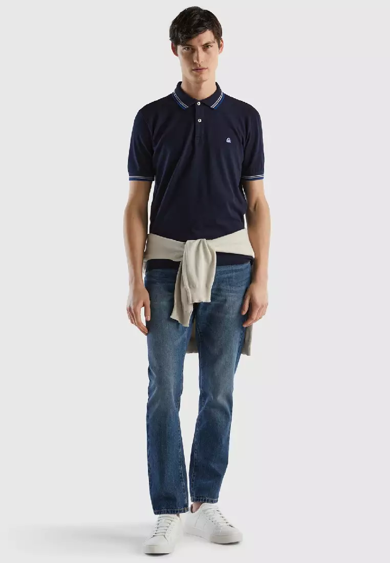 Buy United Colors of Benetton Short sleeve stretch cotton polo