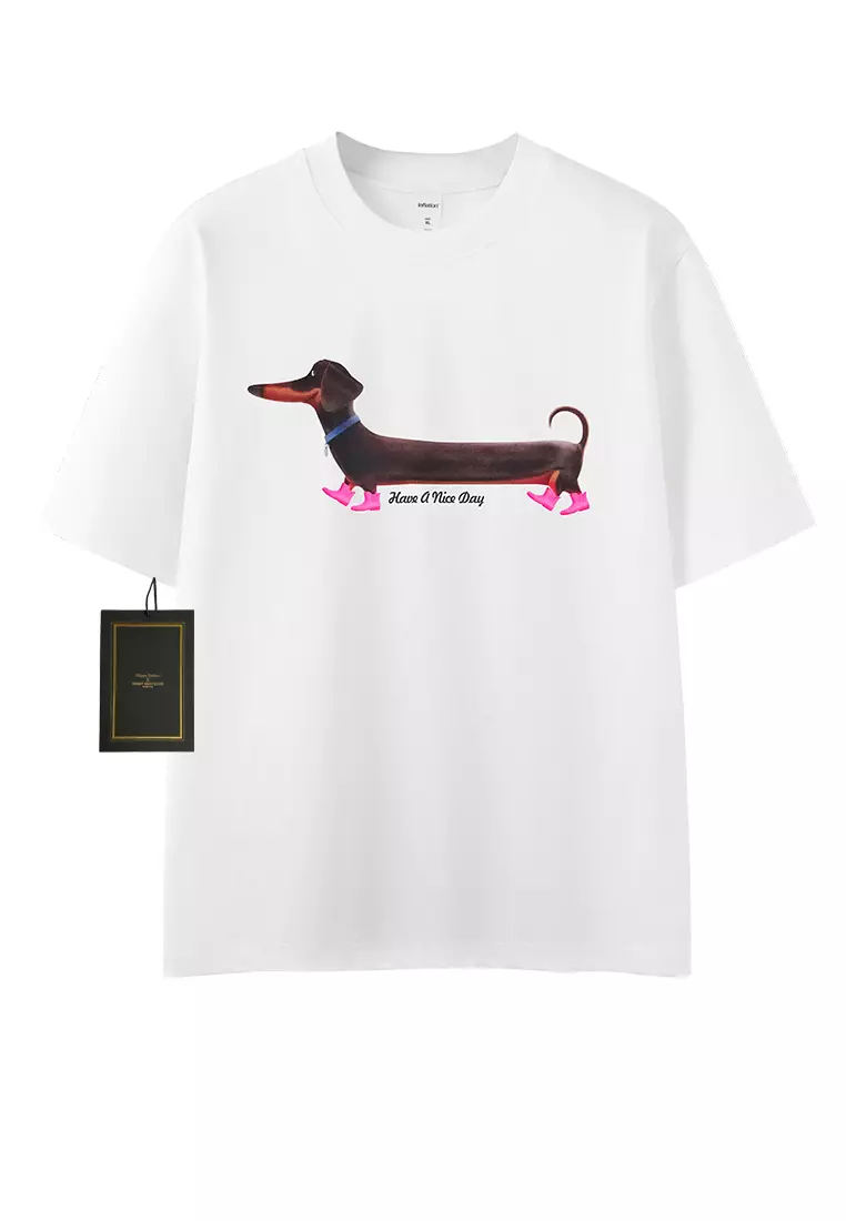 Tシャツ・カットソー No.0835 digital puppy over half T Essentials Animal Logo Infill Big Kids' Knotted Tee | PUMA