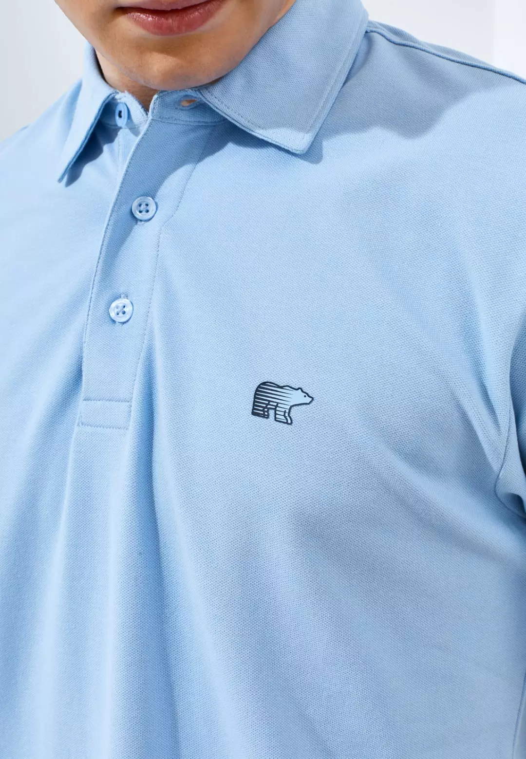 Jack Nicklaus Killian Polo Shirt Pria Regular Fit Light Blue