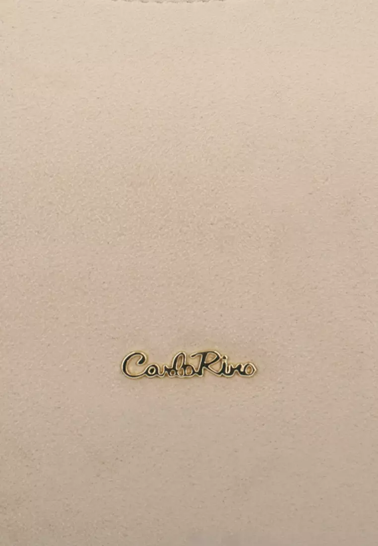 Buy Carlo Rino Aurea Velvet Shoulder Bag - Medium Beige 2026 Online ...