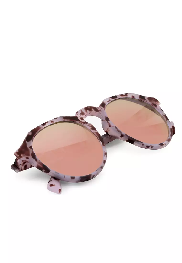 Warwick - Carey Grey Rose Gold Sunglasses for Men and Women, Unisex. Official Product designed in Spain