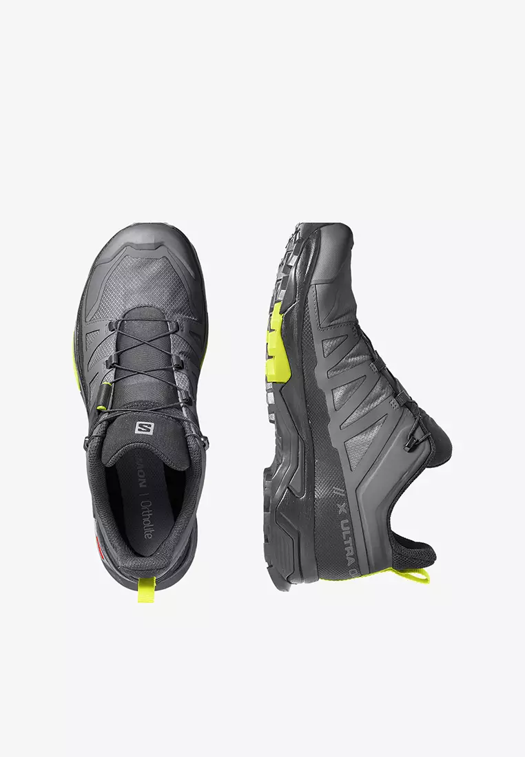 X Ultra 4 Gore-tex Men Outdoor Shoes in Quiet Shade / Black / Evening Primrose