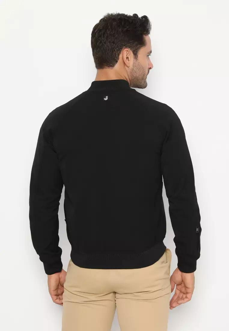 Jobb Olympius Jacket Pria Slim Fit Hitam 2023
