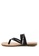 London Rag black Sofia Toe Post Flat Sandals F9116SHC680DD5GS_3