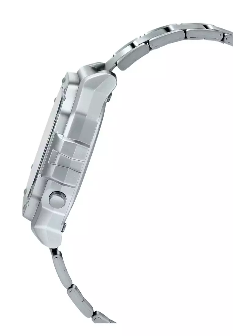 Men's Digital W-218HD-1AV Silver Stainless Steel Watch