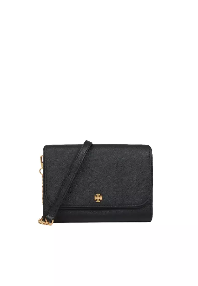 Tory Burch 136093 Emerson Chain Wallet In Black