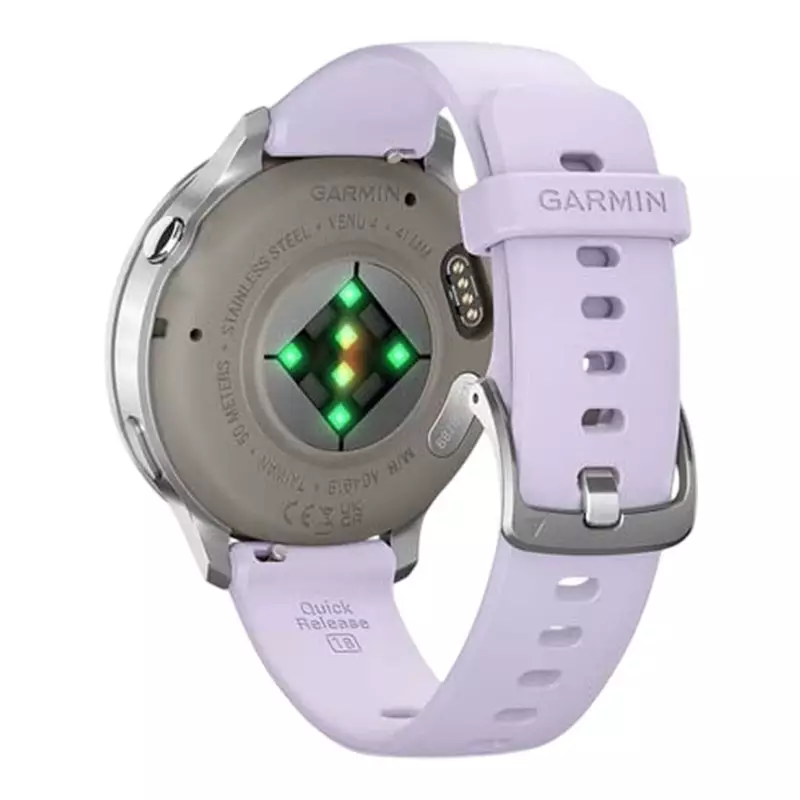 Jam Tangan Pria Garmin Venu 4 010-03013-41 Advanced GPS Smartwatch Digital Dial Silver Periwinkle Silicone Band