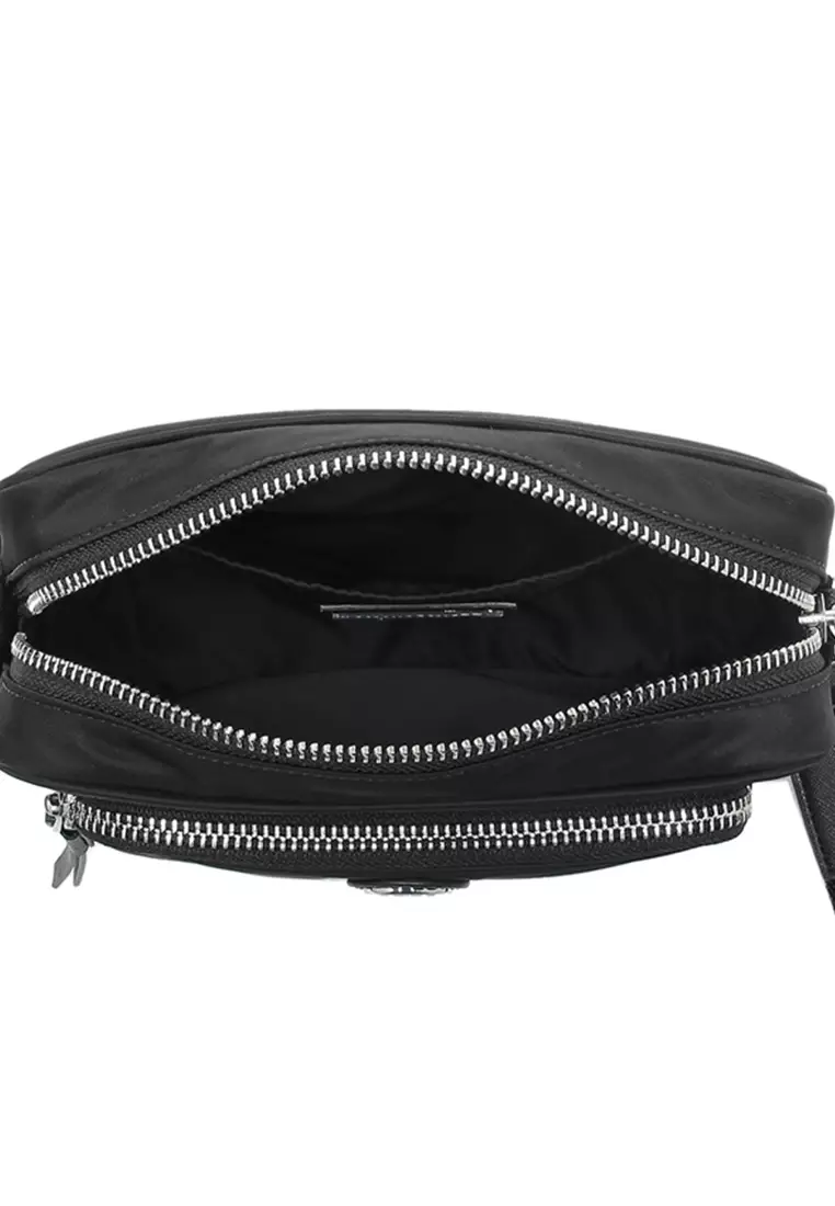 Nylon Mini Crossbody/Sling Bag Black 84996