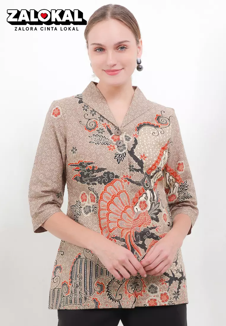 Jual Arjuna Weda Blouse Batik Sawat Mega Original Zalora Indonesia