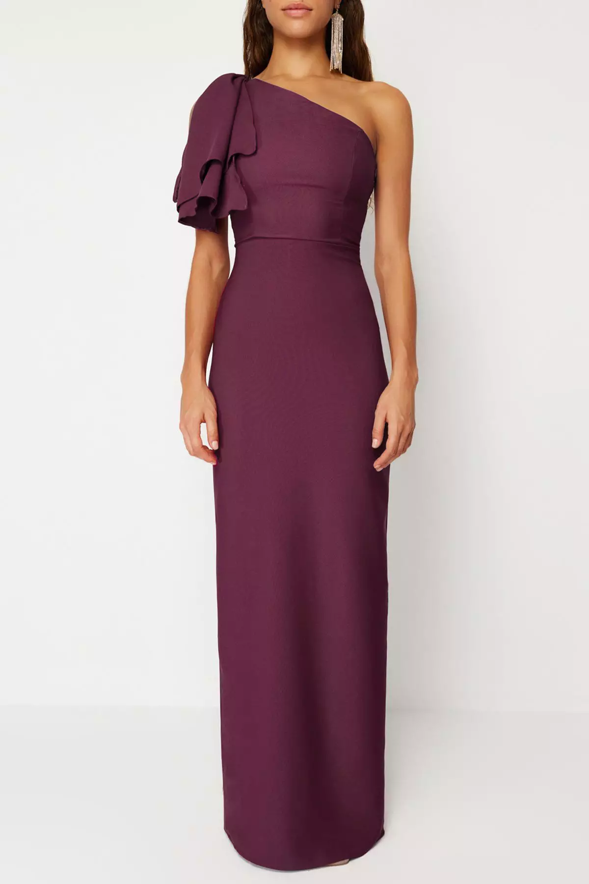 Plum A-Cut Woven Elegant