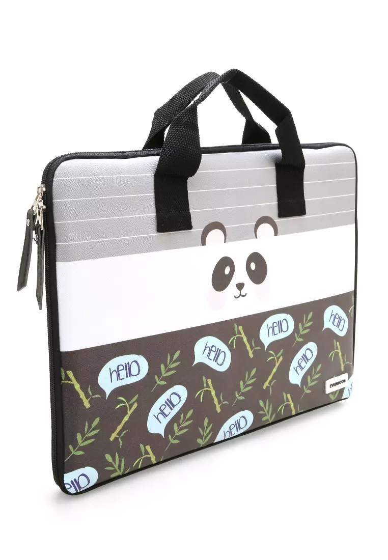 Arsy Hand Laptop Bag Animal Picture Dan Material Berkualitas - Panda