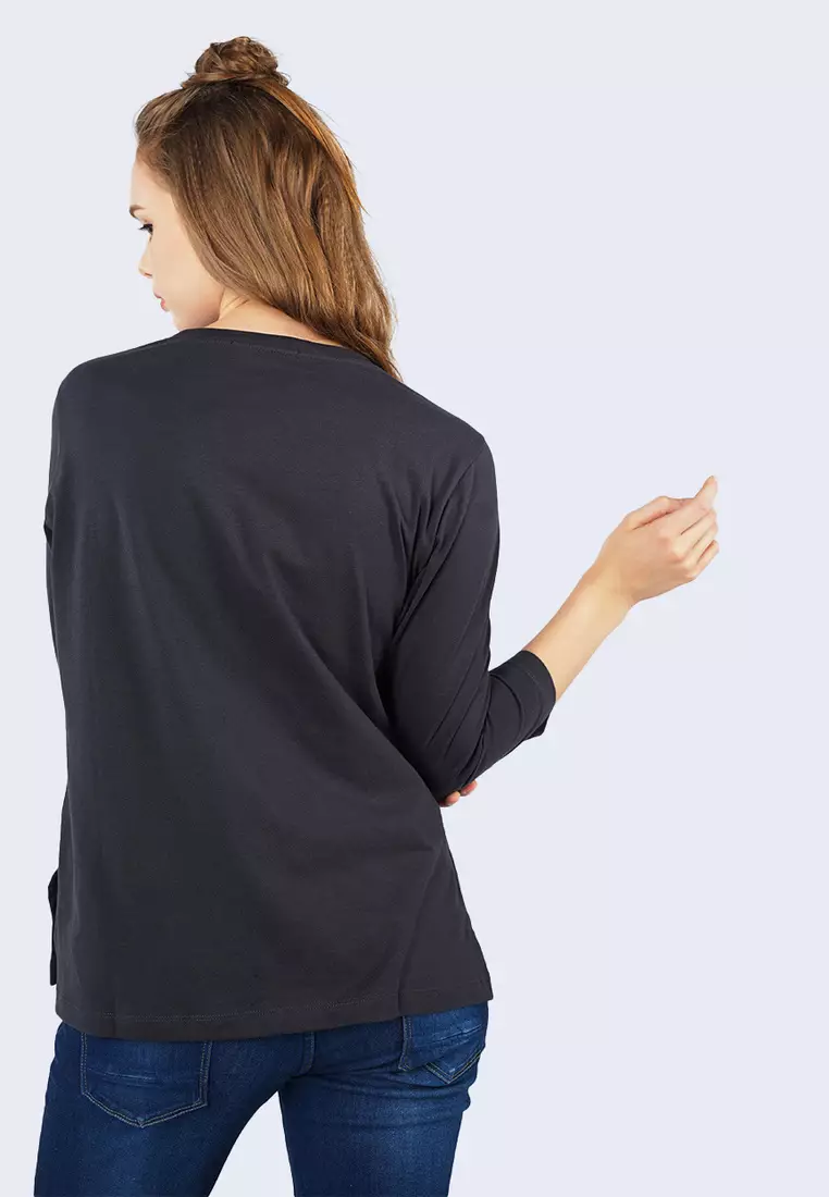 Kaos Wanita Caia Dark Grey