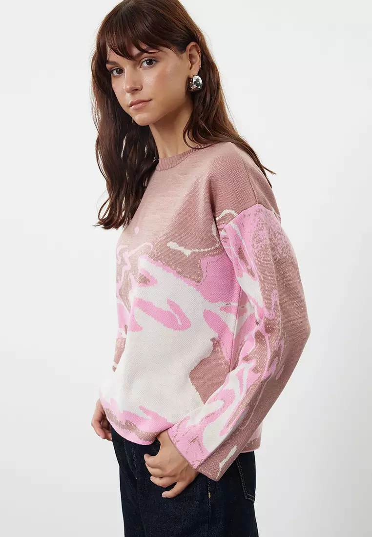 Patterned Knit Sweater