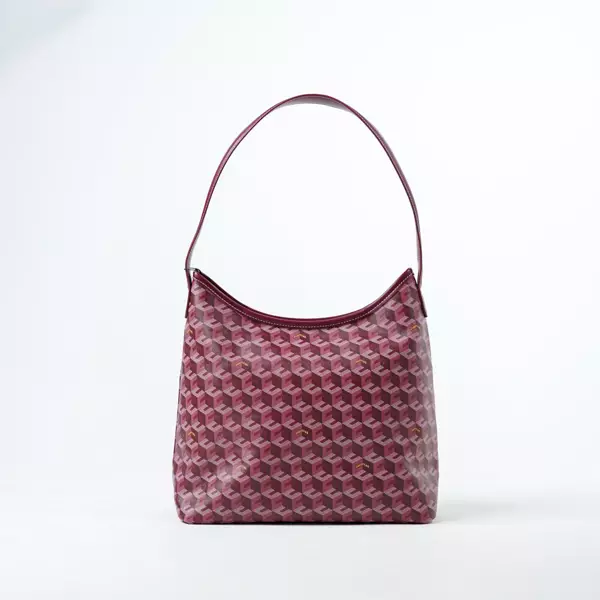 Tas CHRISTY NG MONOGRAM PATTERN BURGUNDY HOBO BAG MINI 100% ORIGINAL