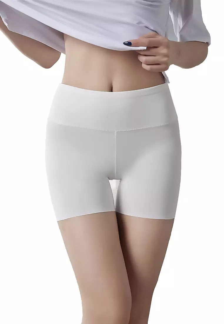 Set of 3 Women High Waist Seamless Safety Shorts