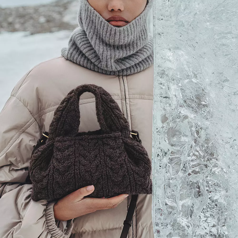 Numero Neuf Mini Edition Crossbody Bag Merino Ebony