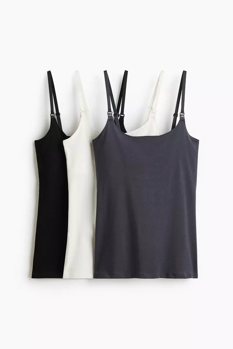 MAMA 3-pack nursing strappy tops