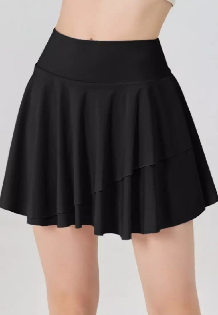 Belle Skort – High Waist Flowy Tennis Skirt with Built-in Shorts for Women